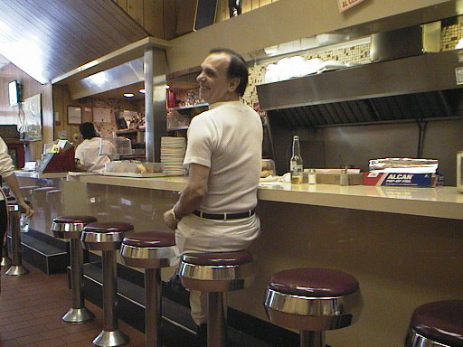 At the counter