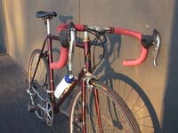 bicycle leaning 