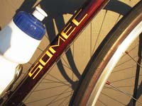 Somec logo on downtube