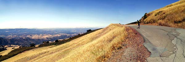 descending Mt Diablo