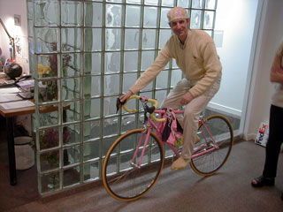 Timothy on bike